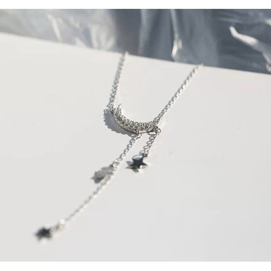 midnight star sterling silver necklace