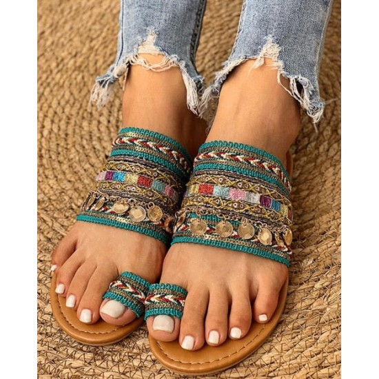 bohemian style handmade woven sandals