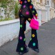 flower power crochet pants