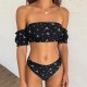 off the shoulder bikini